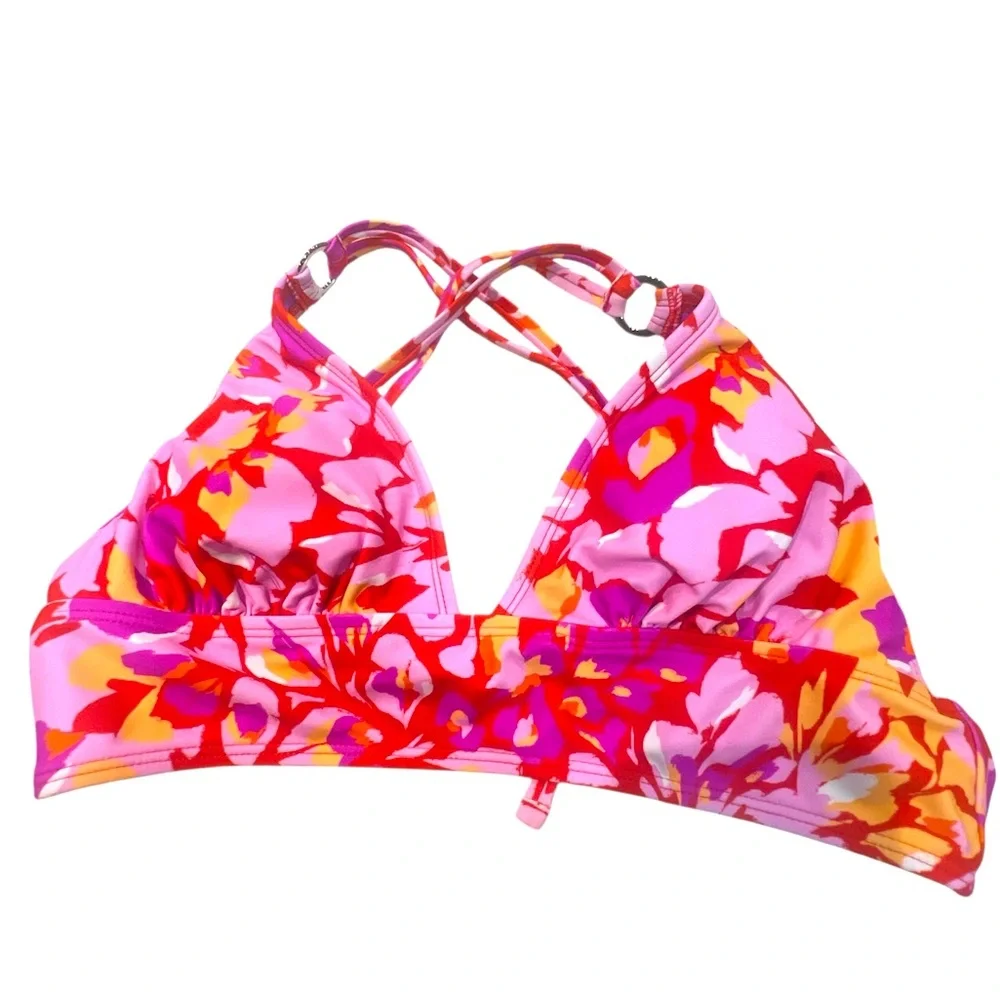 Salt + Cove Juniors' Flutter By X-Back Bikini Top Size Large